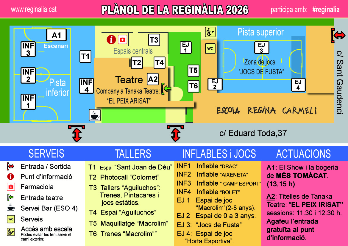 Plànol de la Reginàlia 2026.